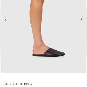 Black Suede Studio Shiloh Slippers